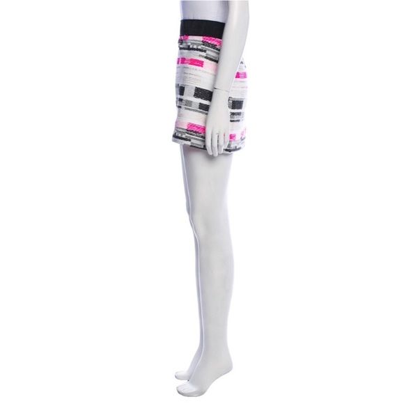 MILLY  ‼️SALE‼️ Tweed Pattern Mini Skirt Multicolor - Picture 4 of 14